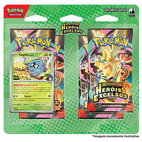 (pt br) blister quádruplo megaevolução 2.5 heróis excelsos tangela