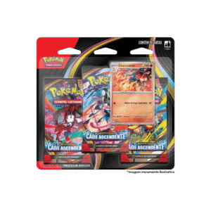(pt br) blister triplo megaevolução 4 caos ascendente charmeleon